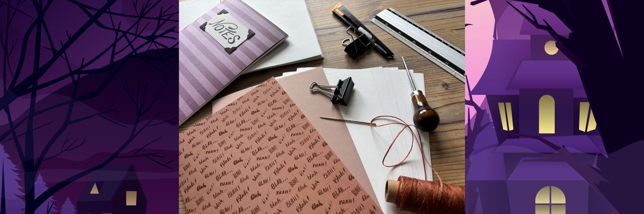 MAKE YOUR OWN NOTEBOOKS WITH THREAD-BINDING